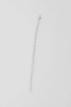 No.6 Store 4 Prong N-dia Tennis Bracelet in White