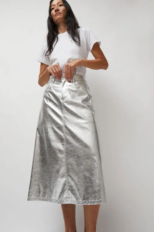 No.6 Store Aimee Skirt in Silver