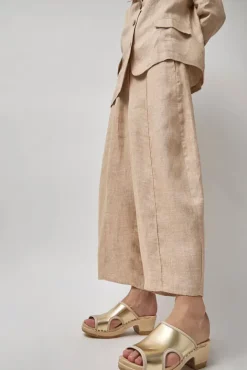 No.6 Store Alexis Clog on Mid Heel in Gold