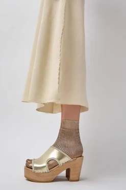 No.6 Store Alexis Clog on Platform in Gold