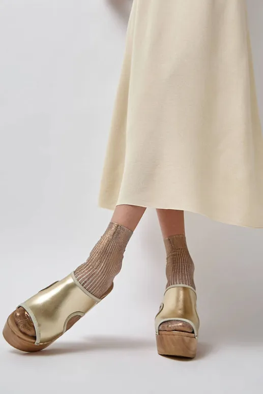 No.6 Store Alexis Clog on Platform in Gold
