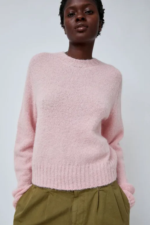 No.6 Store Alpaca Pullover Sweater in Baby Pink