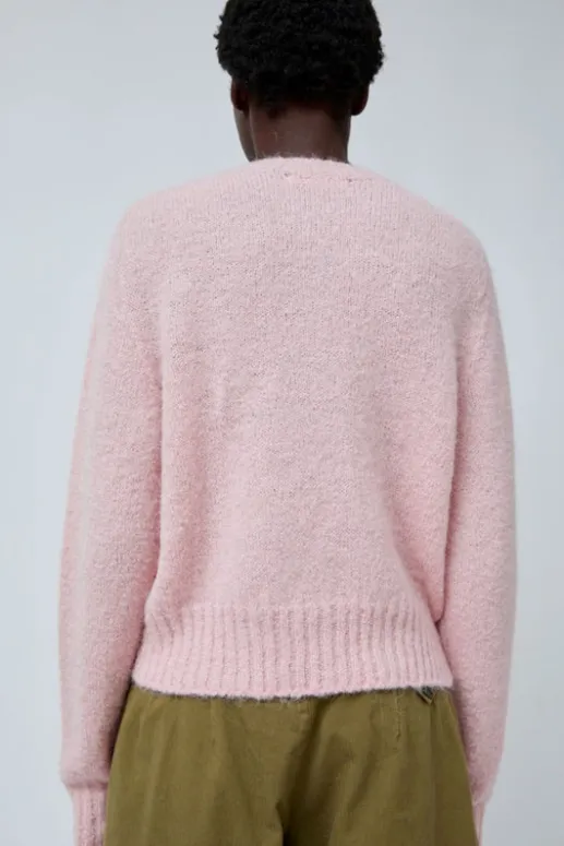 No.6 Store Alpaca Pullover Sweater in Baby Pink