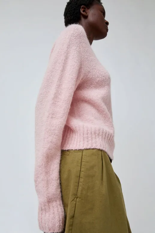 No.6 Store Alpaca Pullover Sweater in Baby Pink