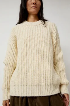 No.6 Store Alpaca Rib Sweater in Cream