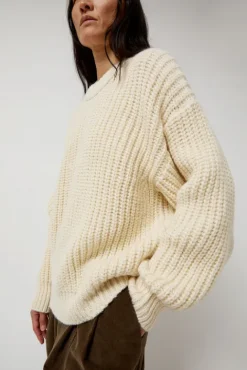 No.6 Store Alpaca Rib Sweater in Cream