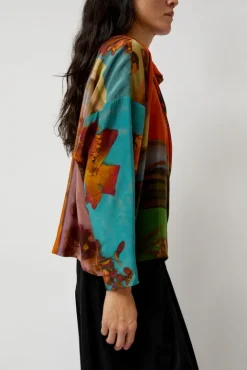 No.6 Store Asymmetric Top in Print G