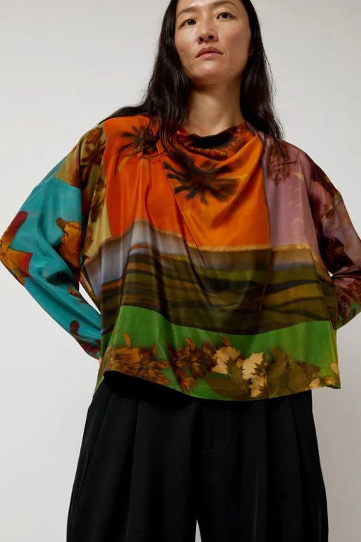 No.6 Store Asymmetric Top in Print G