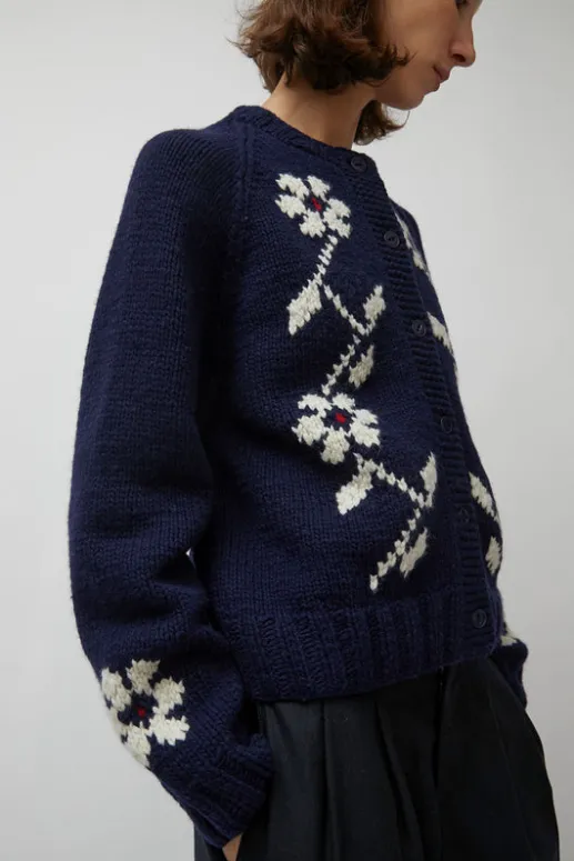 No.6 Store Atomic Flower Cardigan in Navy