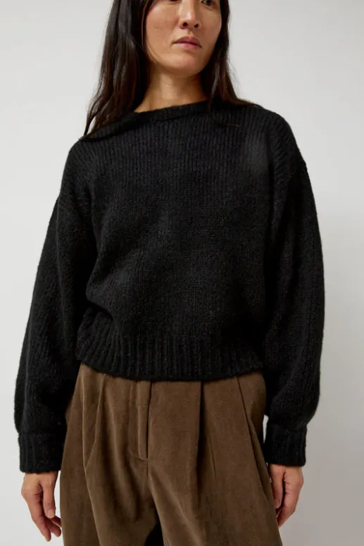 No.6 Store Balloon Sleeve Sweater in Black