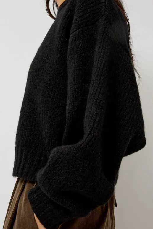 No.6 Store Balloon Sleeve Sweater in Black