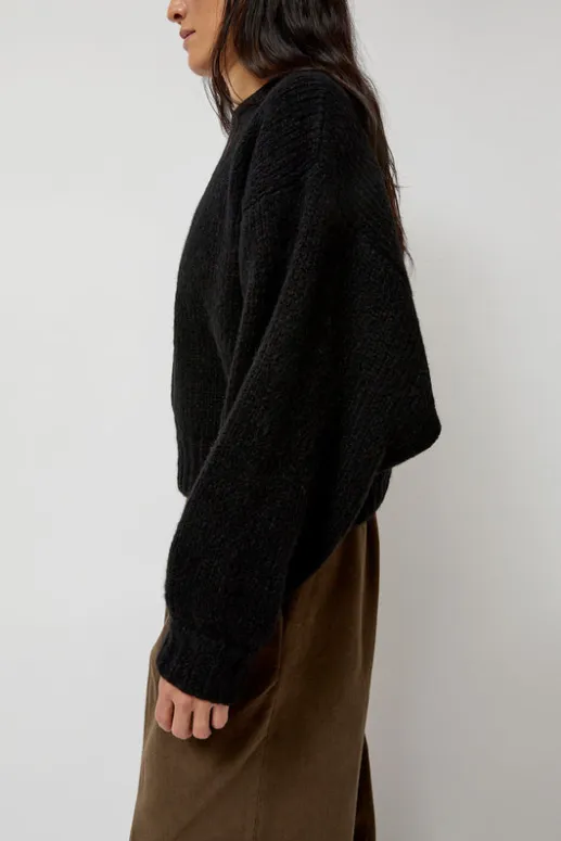 No.6 Store Balloon Sleeve Sweater in Black