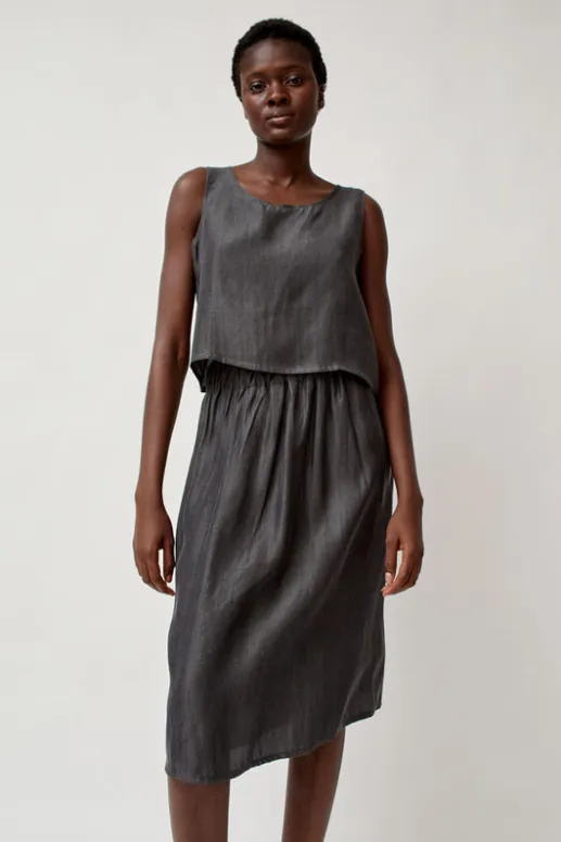 No.6 Store Basic Skirt in Black Tencel