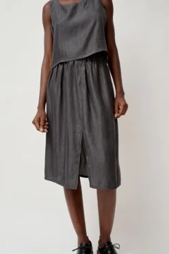 No.6 Store Basic Skirt in Black Tencel