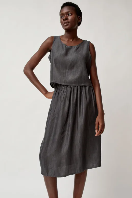 No.6 Store Basic Tank in Black Tencel
