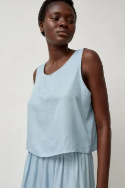 No.6 Store Basic Tank in Light Blue Tencel
