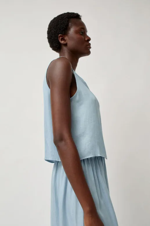 No.6 Store Basic Tank in Light Blue Tencel