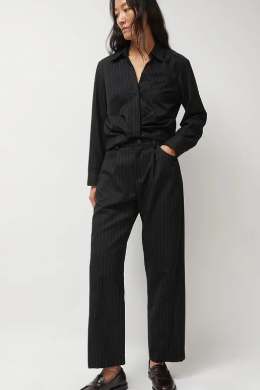 No.6 Store Baxter Pant in Midnight Stripe