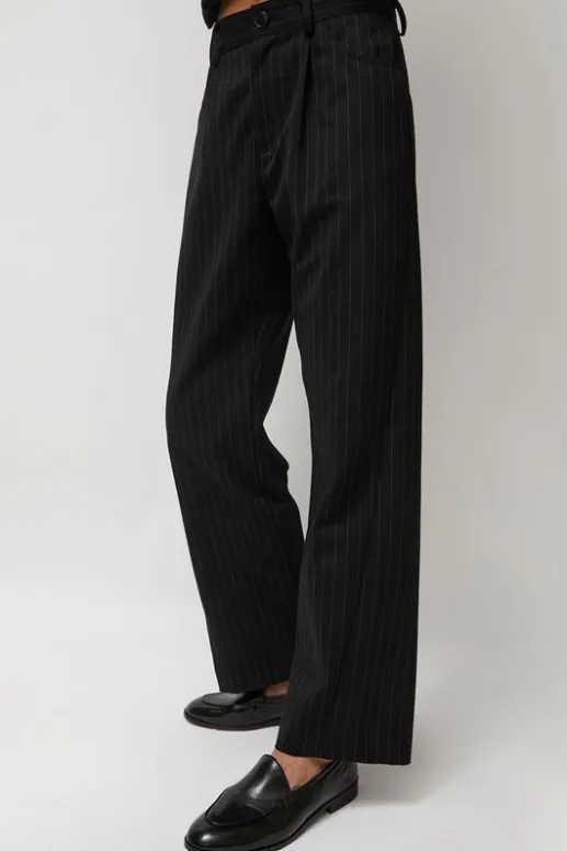 No.6 Store Baxter Pant in Midnight Stripe