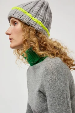 No.6 Store Benny in Grey and Neon Yellow