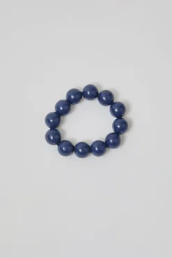 No.6 Store Big Perlen Bracelet in Blueberry