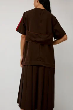 No.6 Store Box Pleat Dress in Mud