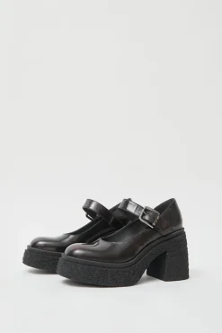 No.6 Store Brushed Platform Maryjane in Gradient Bordeaux