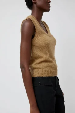 No.6 Store Carol U-Neck Vest in Khaki