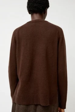 No.6 Store Cashmere Blend Crewneck Knit in Brown