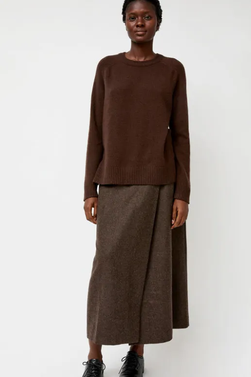 No.6 Store Cashmere Blend Crewneck Knit in Brown