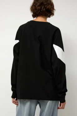 No.6 Store Chevron Raglan Tee in Black