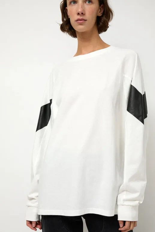 No.6 Store Chevron Raglan Tee in White