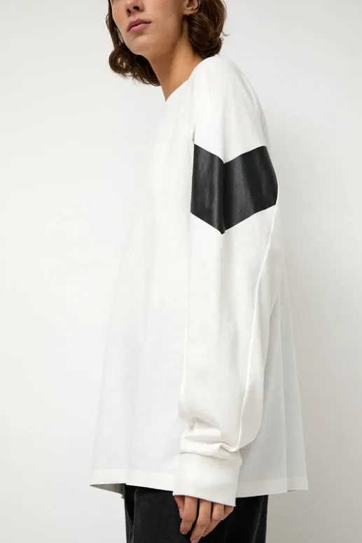 No.6 Store Chevron Raglan Tee in White