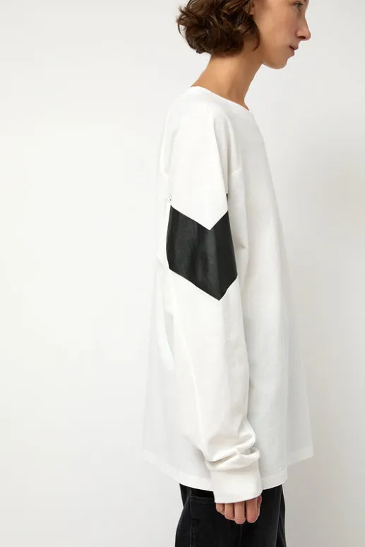 No.6 Store Chevron Raglan Tee in White