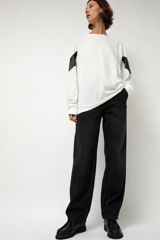 No.6 Store Chevron Raglan Tee in White