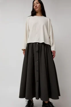 No.6 Store Circle Skirt in Dark Grey