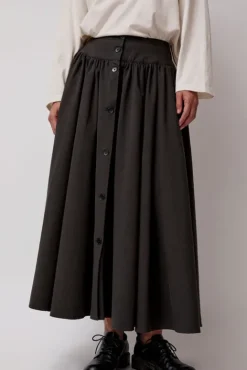 No.6 Store Circle Skirt in Dark Grey