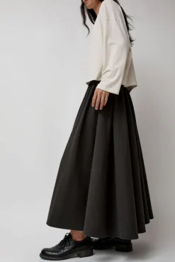 No.6 Store Circle Skirt in Dark Grey