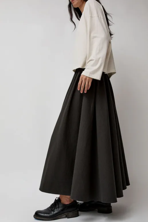 No.6 Store Circle Skirt in Dark Grey