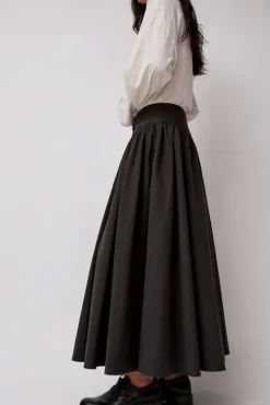 No.6 Store Circle Skirt in Dark Grey