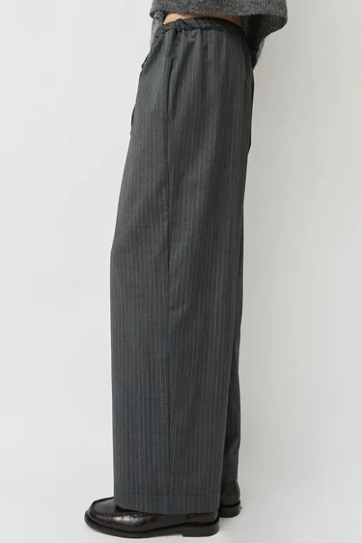 No.6 Store Classic Striped Pants in Grey