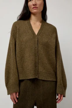 No.6 Store Climbing Flax Cardigan in Olive
