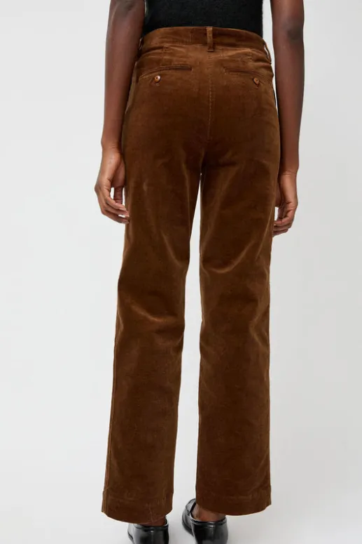 No.6 Store Corduroy Straight Pants in Brown