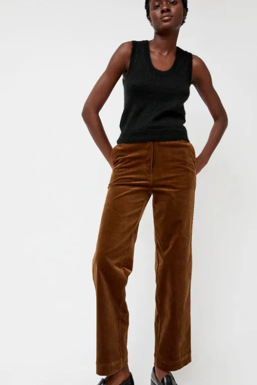 No.6 Store Corduroy Straight Pants in Brown