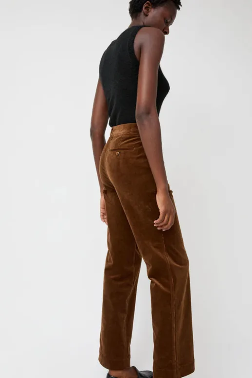 No.6 Store Corduroy Straight Pants in Brown
