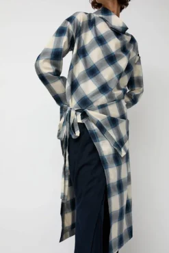 No.6 Store Cowl Wrap Long Shirt in Blue