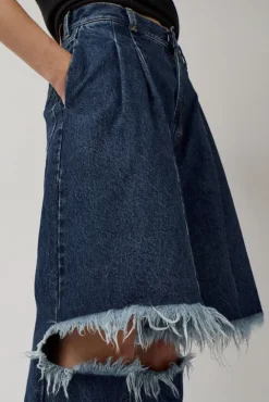 No.6 Store Demi-Denims in Medium Blue
