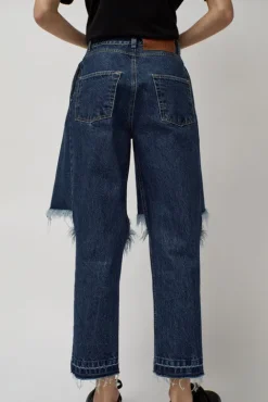 No.6 Store Demi-Denims in Medium Blue