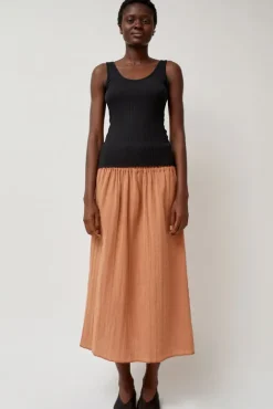 No.6 Store Diph Skirt in Brick