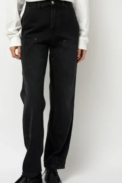 No.6 Store Double-Knee Jean in Spider Black